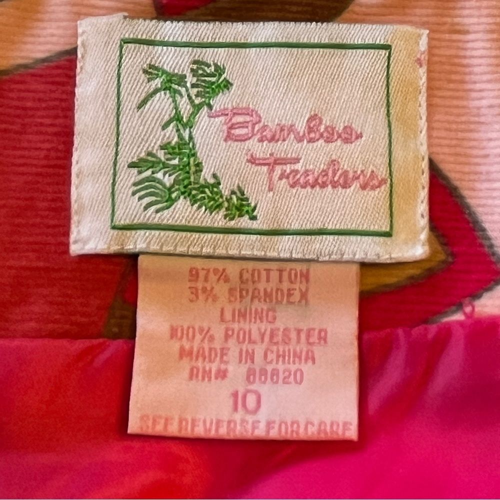 Bamboo Trader Retro Flower Power Corduroy Aline S… - image 6